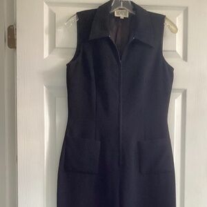 Vintage 80s jumpsuit, black, 6